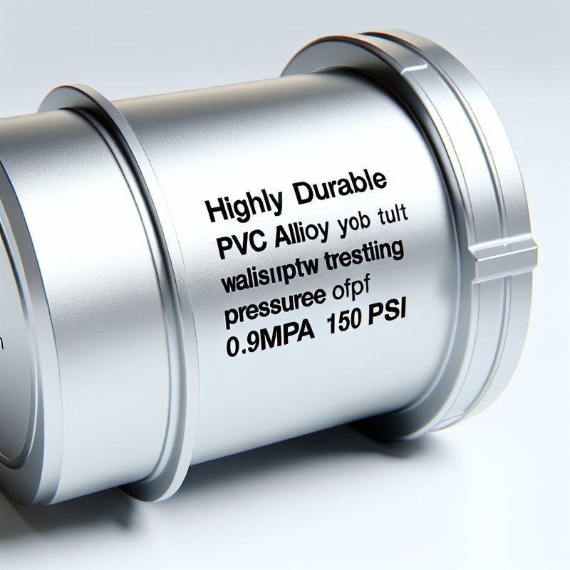 Highly Durable PVC Alloy with Testing Pressure 0.9Mpa 150psi According to Models